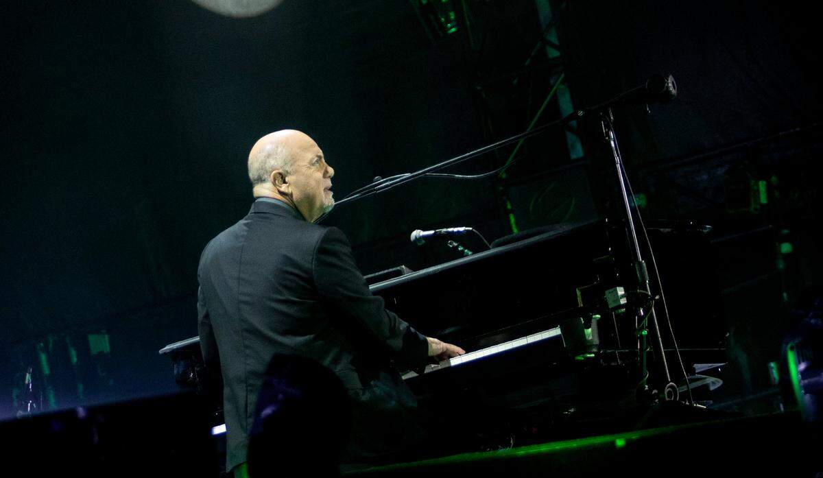 Billy Joel performs “The Entertainer” during his solo show at the Bank of America Stadium in Charlotte, NC on Saturday, April 23, 2022.