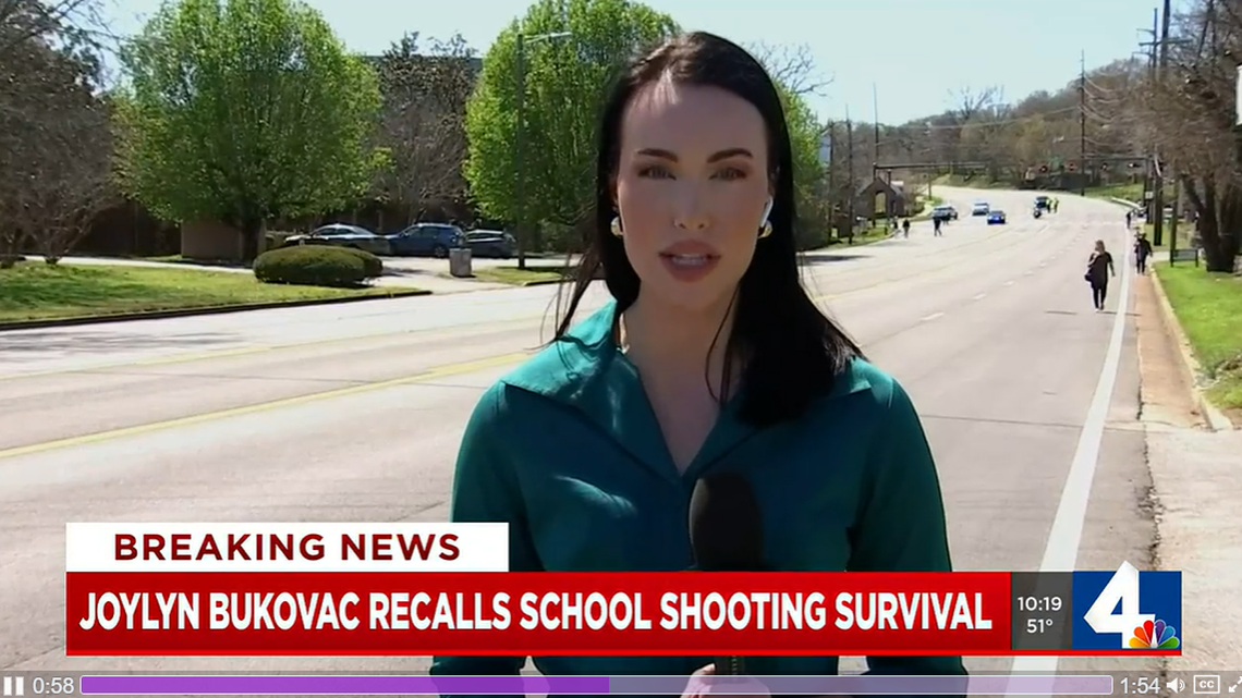 Joylyn Bukovac shared her story of surviving a school shooting in 2010.