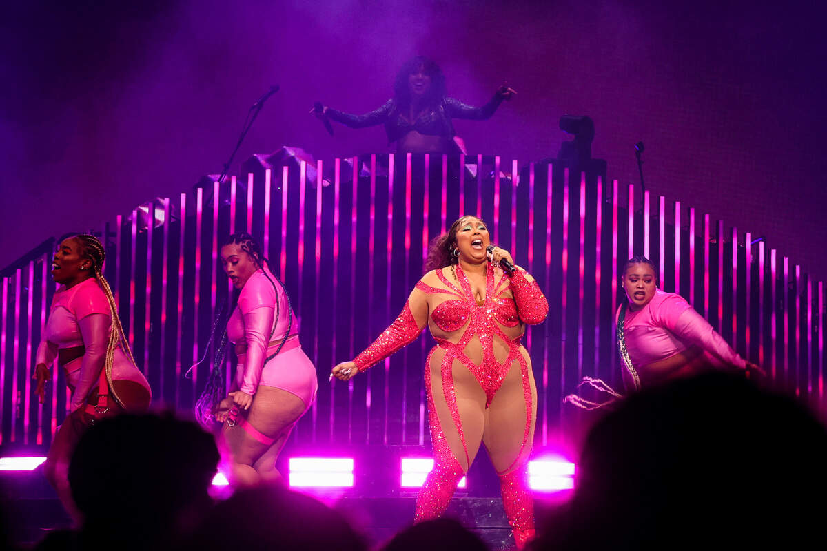 Lizzo performs at Spectrum Center on Thursday, October, 20, 2022.