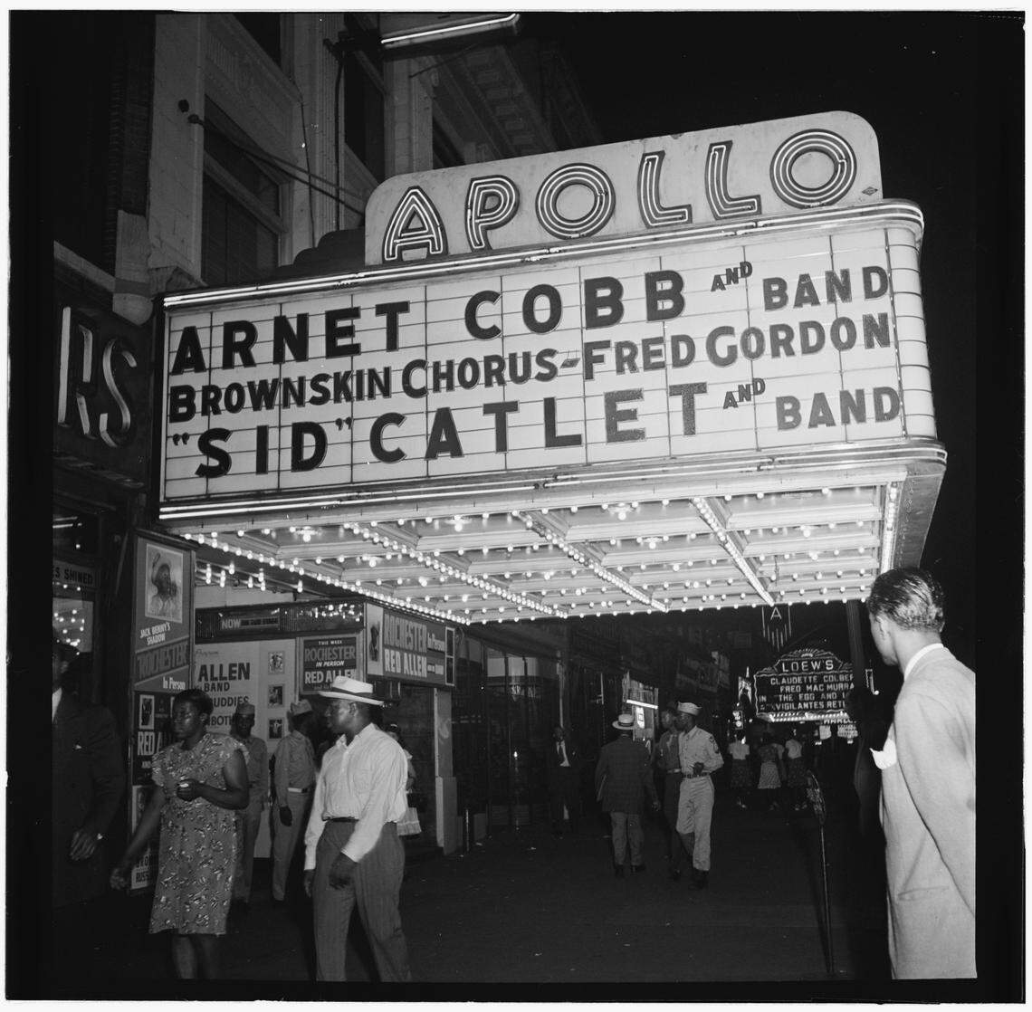 “Apollo,” c. 1950, Gelatin silver print, Bank of America Collection. This is one of the featured photographs at the Harvey B. Gantt Center for African-American Arts + Culture in uptown Charlotte.