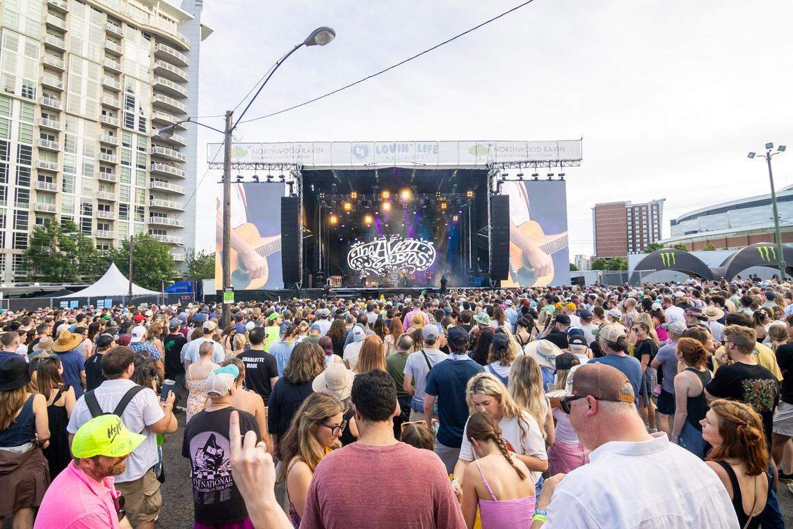 The Avett Brothers at Lovin’ Life Music Fest in Charlotte in May 2024. Bassist Bob Crawford’s new book about John Quincy Adams debuts on March 10.