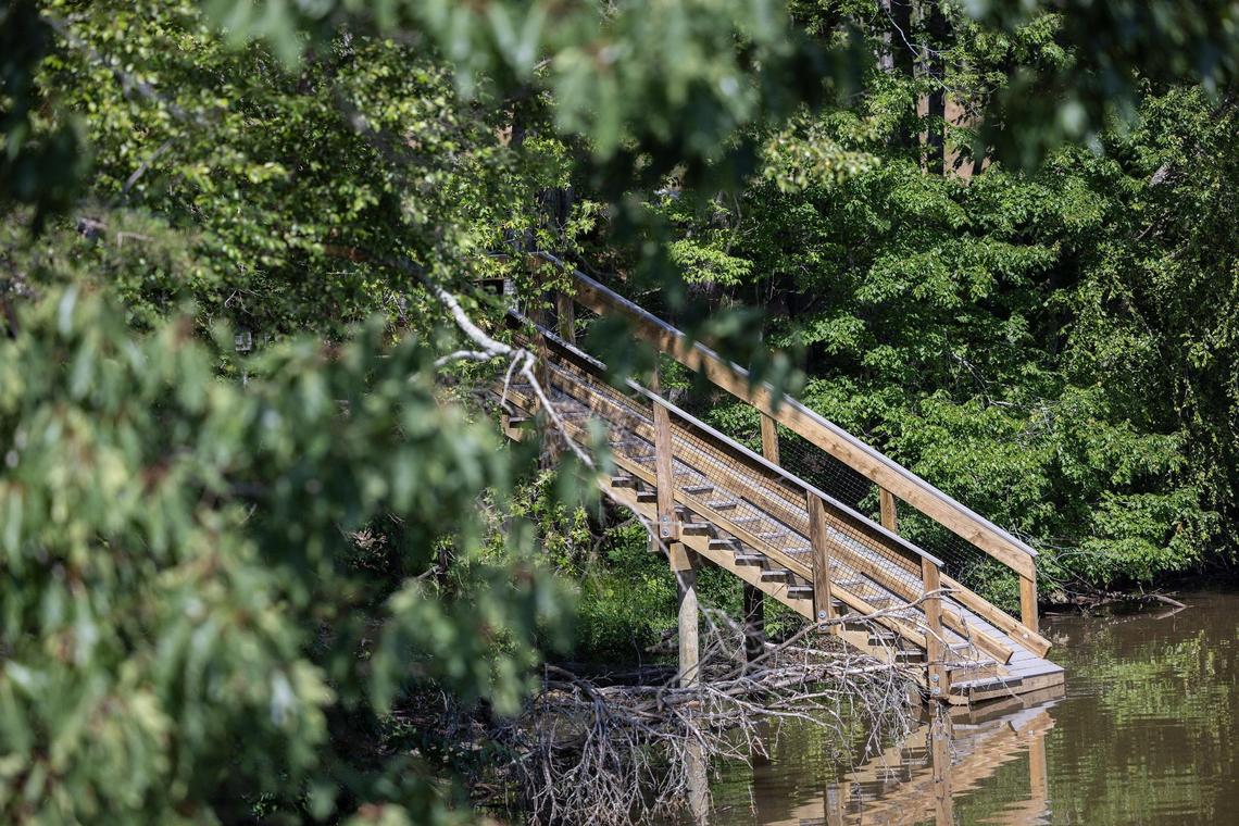 The boat access point at Mountain Creek Park in Sherrills Ford, N.C., on Thursday, June 9, 2022.