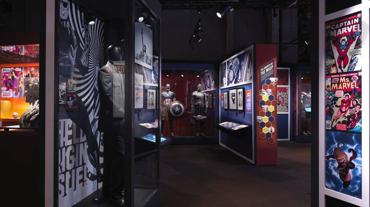 Discovery Place Science in Charlotte the “Marvel: Universe of Super Heroes” exhibit this spring. It celebrates Marvel’s visual and cultural impact.