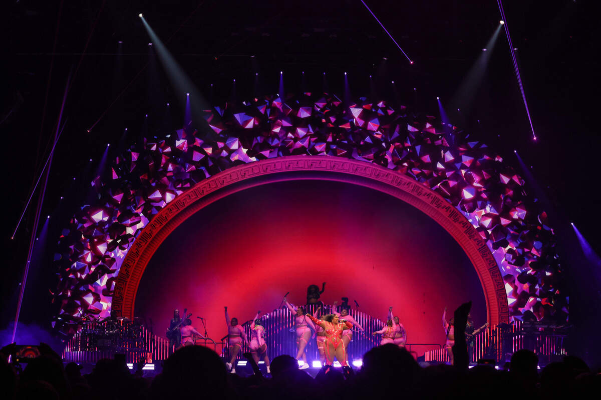 Lizzo performs at Spectrum Center on Thursday, October, 20, 2022.