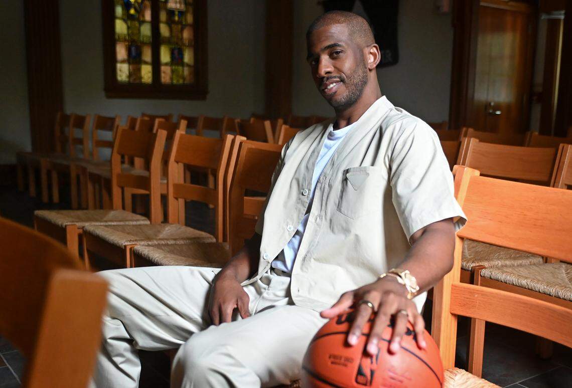 Former Wake Forest University and current NBA star Chris Paul on Thursday, June 22, 2023.