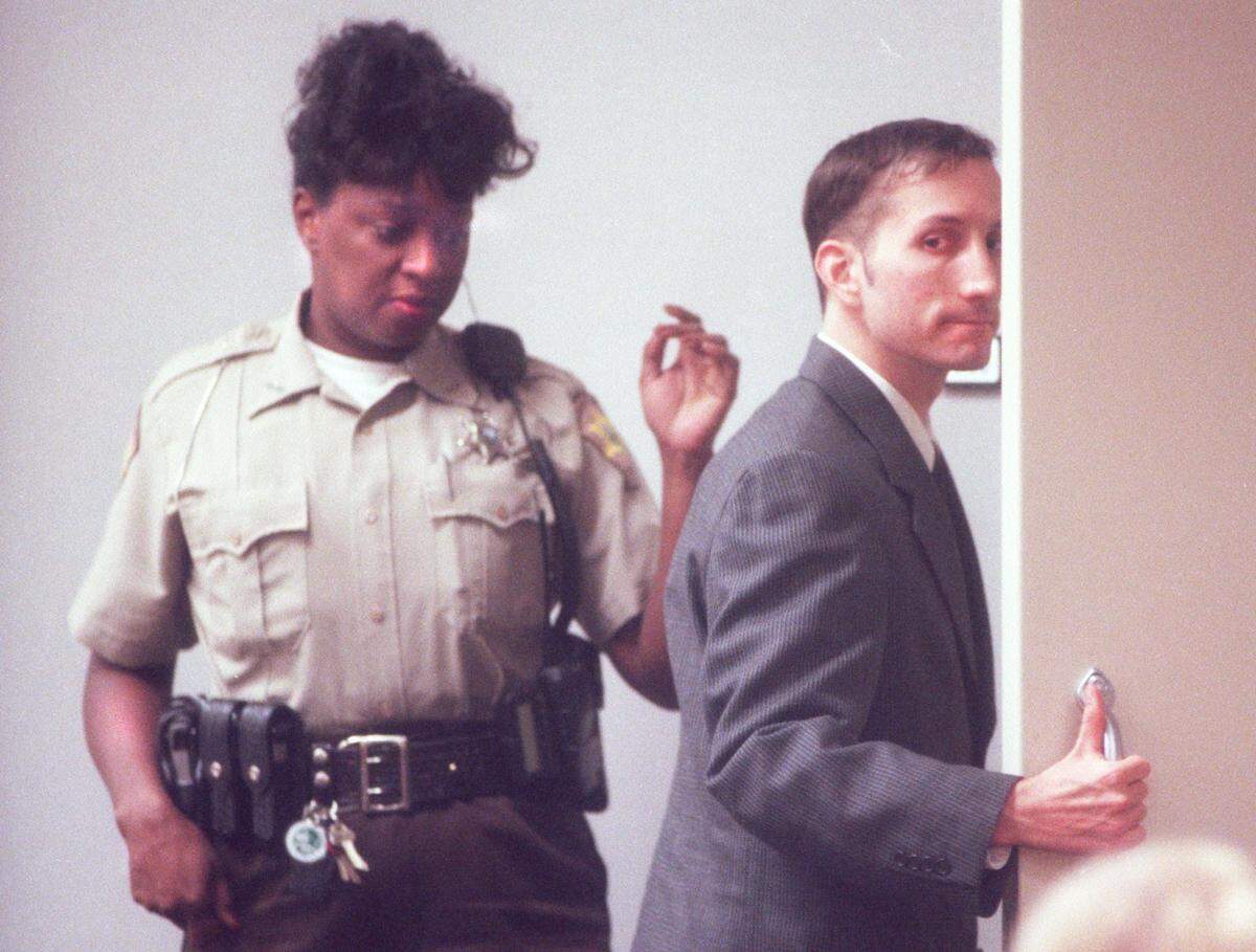 Jeffrey Manchester, photographed during his trial in November of 2000, one day before he was sentenced to serve at least 35 years in prison.