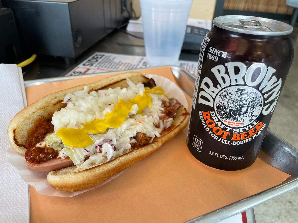 The chili dog at Good Wurst Co.