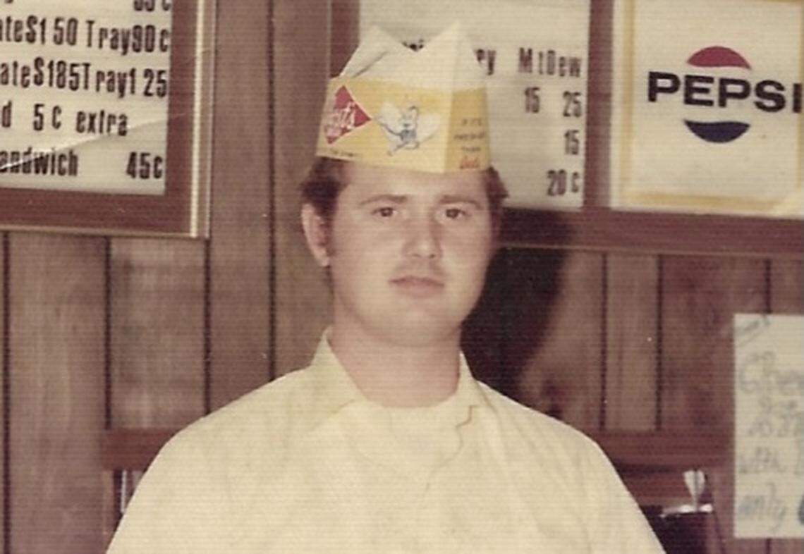Steve Abernethy worked the register in the early days at B-B-Q King in Lincolnton.