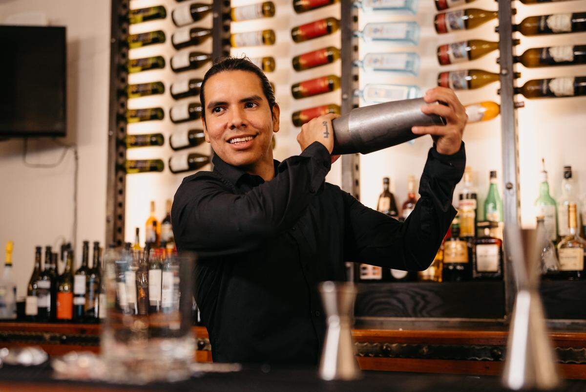 Sample new cocktails at Dilworth Tasting Room prepared by bar manager Alejandro Ibanez. 