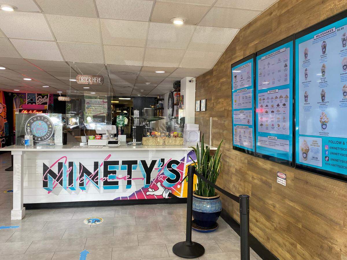 Stop in to Ninety’s Sandwiches & Ice Cream for dessert.