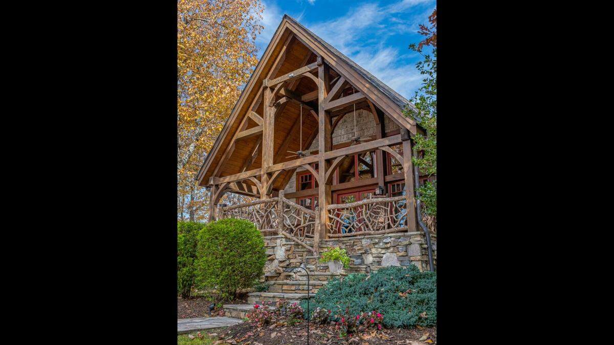 The estate includes a furnished, post-and-beam cabin with Adirondack rough cut siding, pine floors, modern appliances and a fireplace.