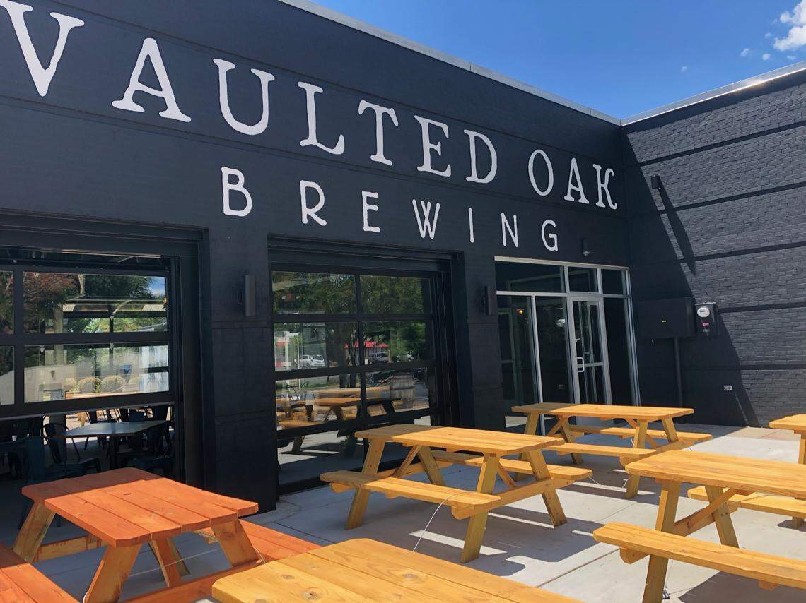 Vaulted Oak Brewing is located in the former BB&T building at 3726 Monroe Road.