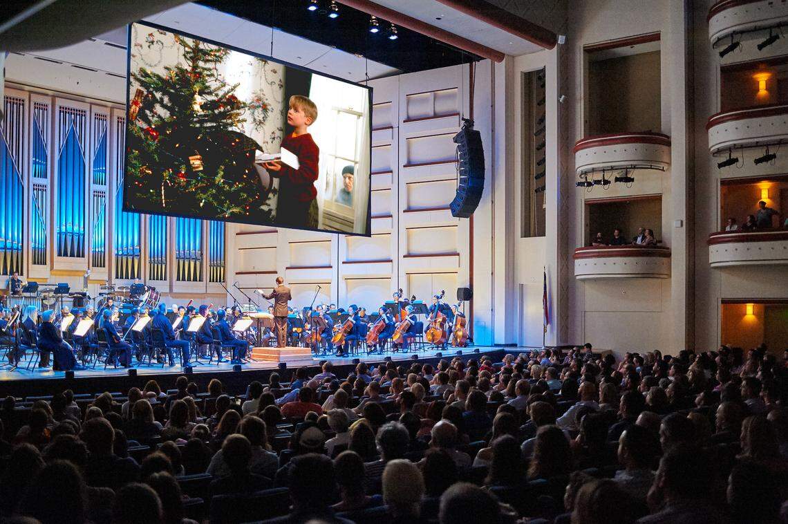 Kevin and the tree in “Home Alone” get live musical support from the Charlotte Symphony Orchestra during a Symphony movies series event.