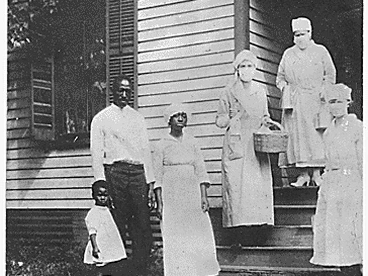 Red Cross nurses deliver food to a Charlotte home where a young mother had just died.