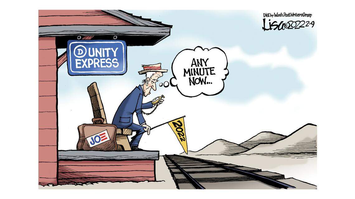 Lisa Benson cartoon: The 3:10 to nowhere