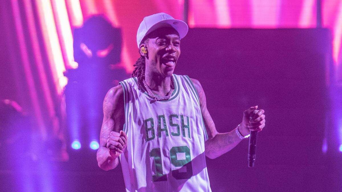Wiz Khalifa performs at PNC Music Pavilion in Charlotte, NC, July 10, 2019, for the Decent Exposure Tour.