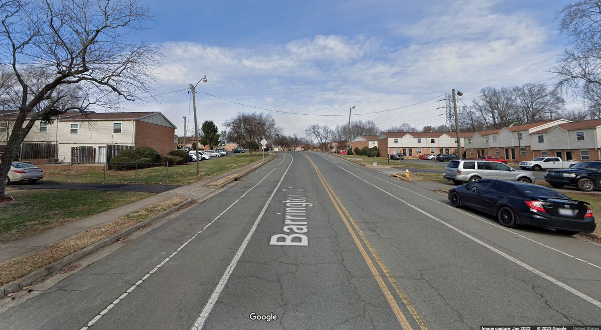 The body was found around 9:30 p.m. in the 6200 block of Barrington Drive, CMPD said in a news release. The site is in the Vista Villa apartments, just off The Plaza.