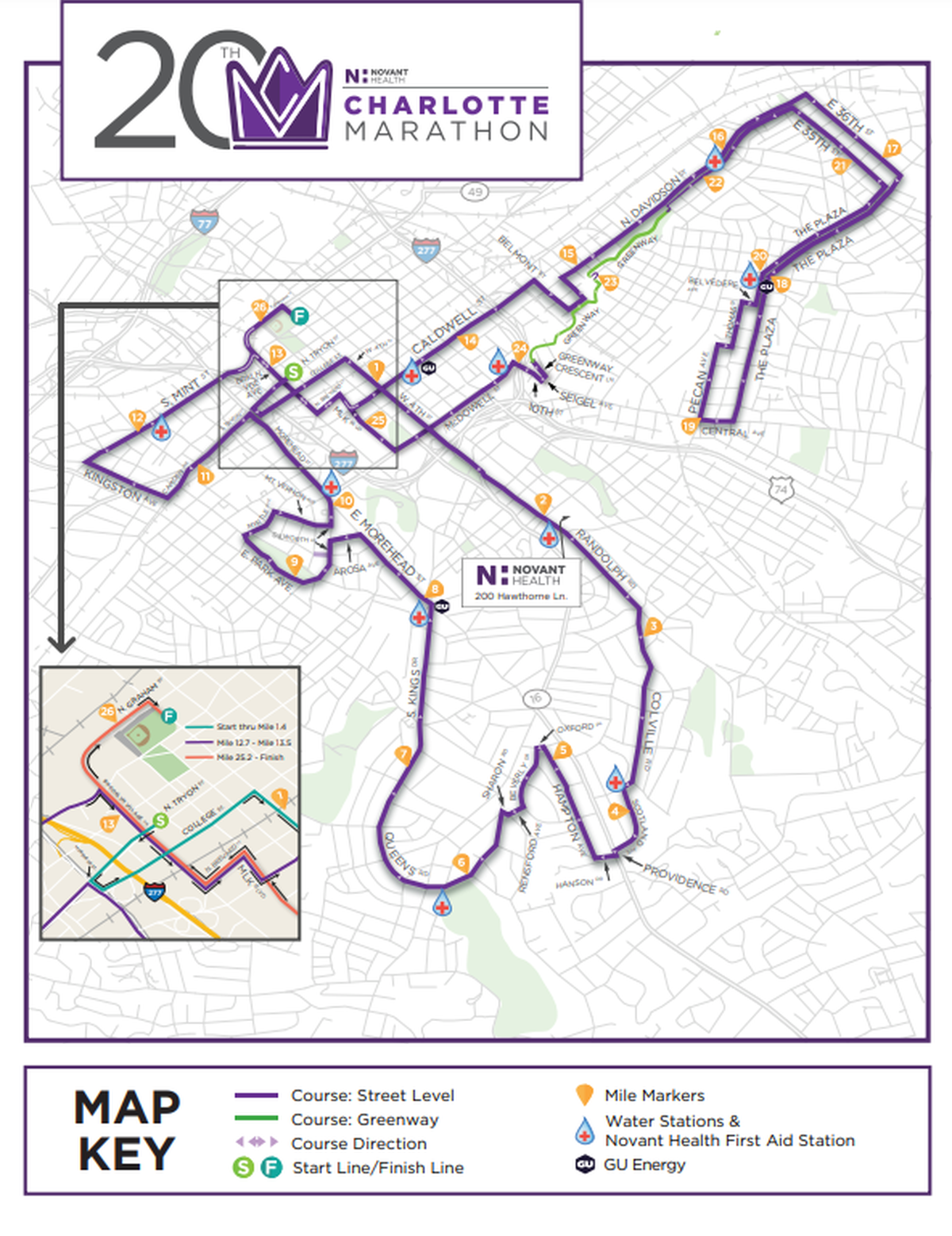 A screenshot of the marathon map