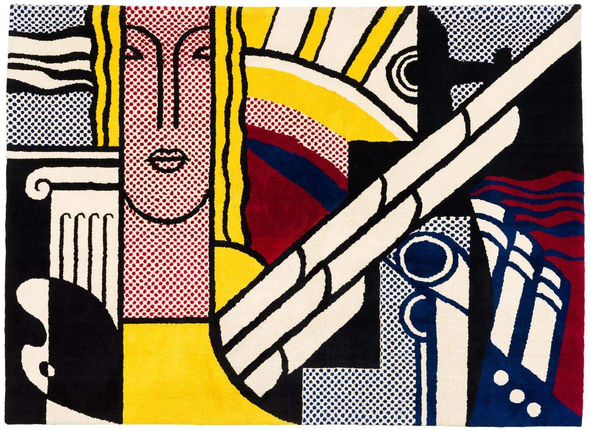 This Roy Lichtenstein mural is one of many in the “Nomadic Murals: Tapestries of the Modern Era” that is on exhibit through Dec. 1 at the Bechtler Museum of Modern Art.