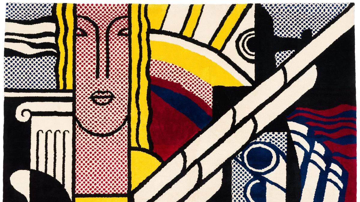 This Roy Lichtenstein mural is one of many in the “Nomadic Murals: Tapestries of the Modern Era.”