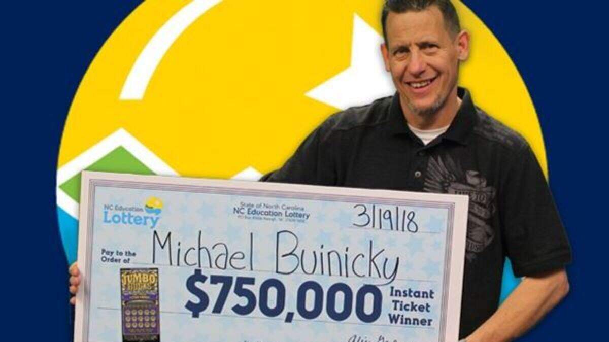 Michael Buinicky, of Charlotte, won $750,000 in the lottery, just five weeks after winning $100,000. He plans on using the money to restore an old Corvette.