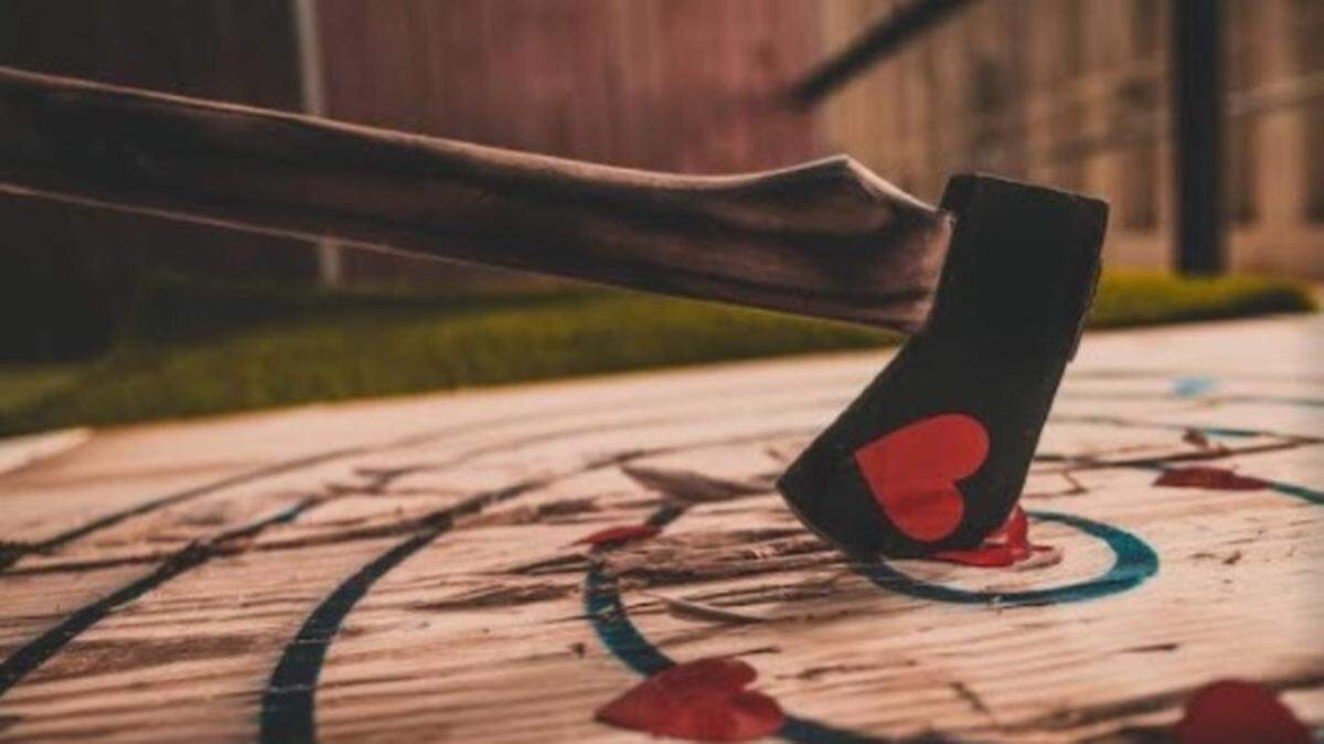 Bringing a photo or memento from an ex to hang on a target at Iron Axe Society this Valentine’s Day.