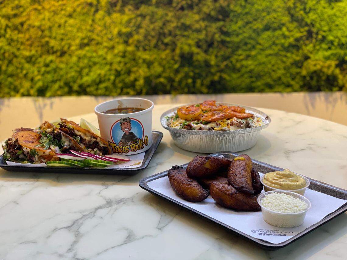 A side of fried plantains to pair with your Tacos Rick-O meal is $5.
