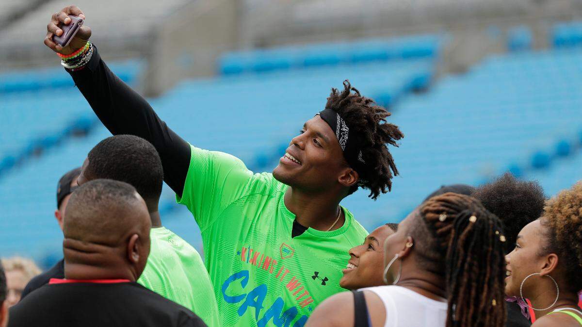 Cam Newton enjoyed himself with friends, family and fans as he approaches his 30th birthday.