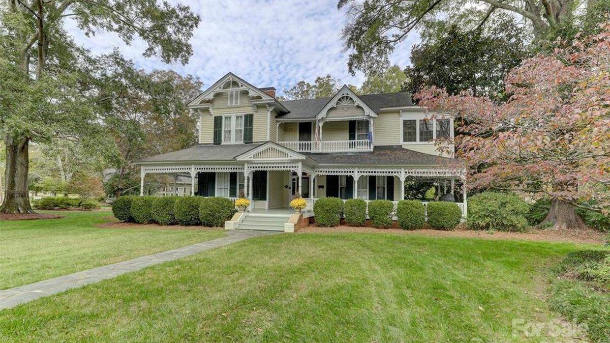 Spencer and Jordan Barkin are selling their historic 1899 Victorian Queen Anne-style house at 2 Kings Mountain St. in York, S.C.
