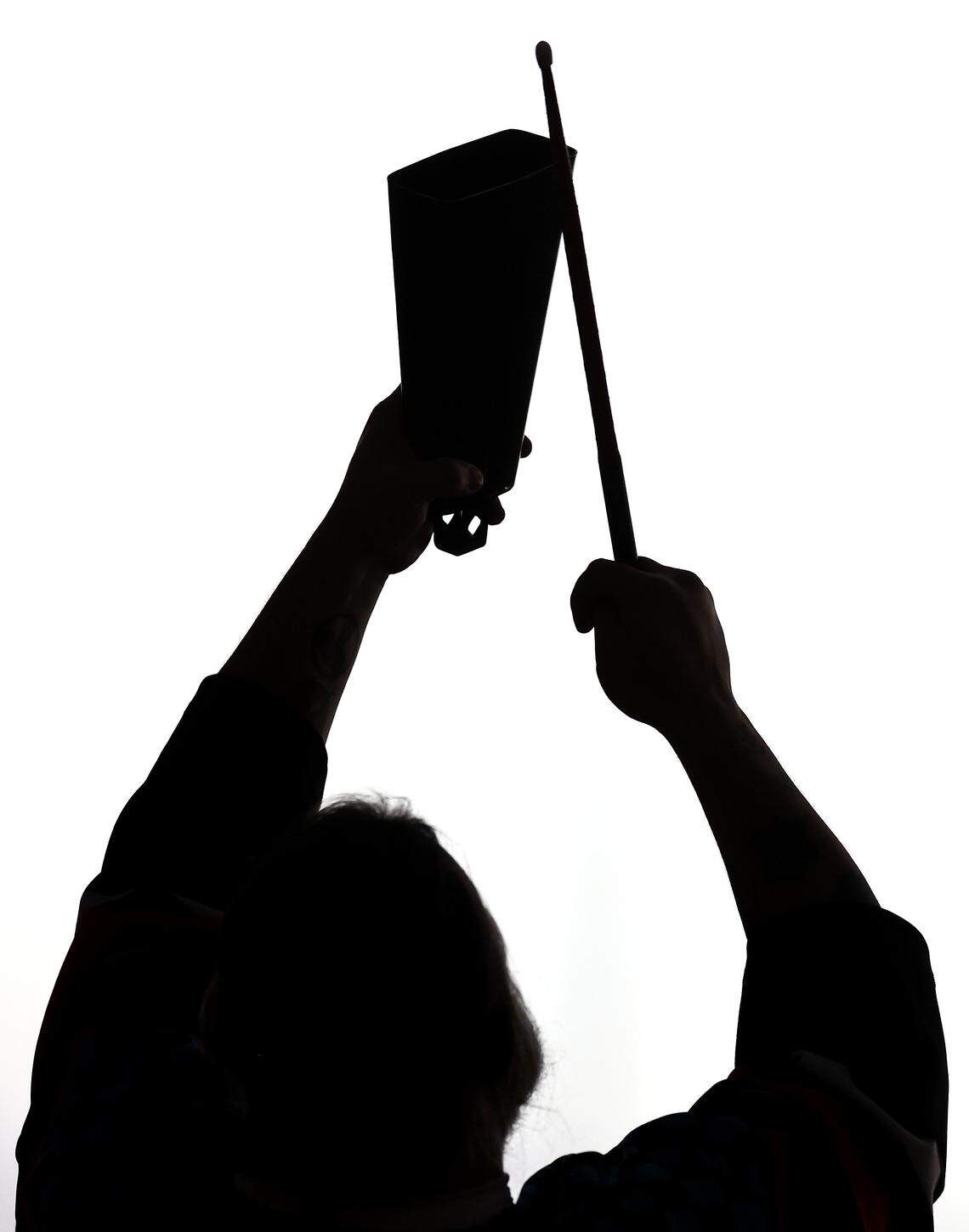 More cowbell was the call needed during the Charlotte Checkers vs Iowa Wild hockey game on Friday, October 17, 2025 at Bojangles Coliseum in Charlotte, NC. 