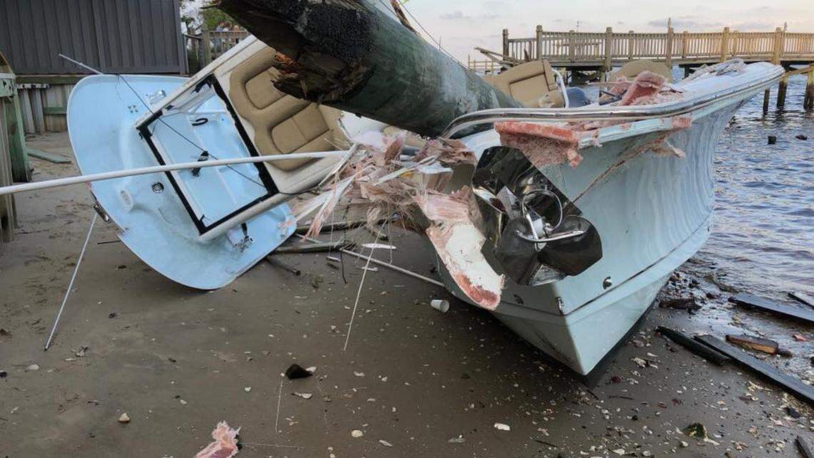 4 hurt, 3 boats wrecked, 3 docks destroyed in chain reaction of havoc at NC coast