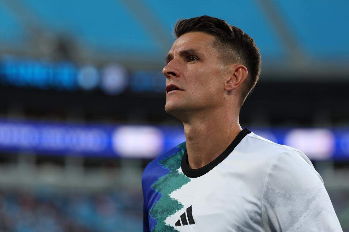 Charlotte FC captain Ashley Westwood during a Sept. 13, 2025, match against Inter Miami CF at Bank of America Stadium. 