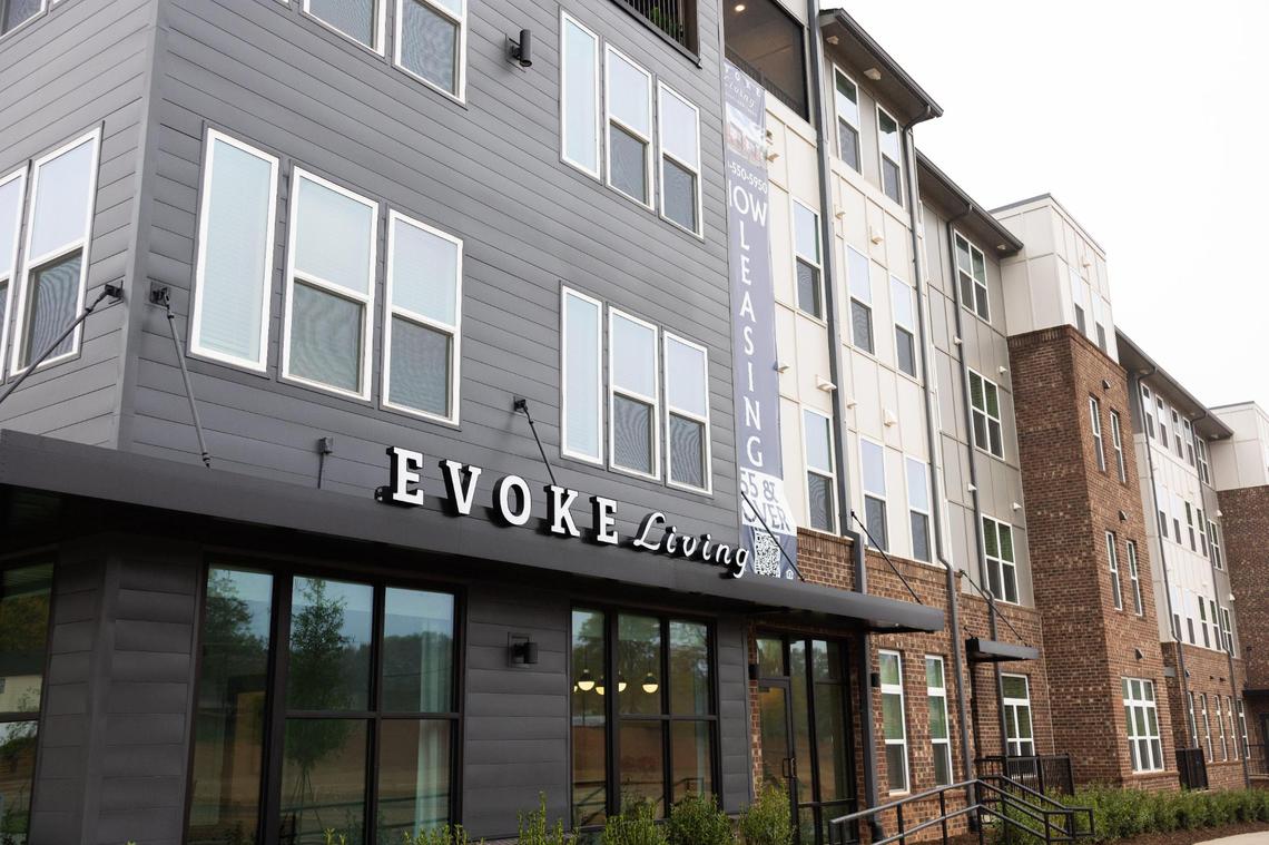 Evoke Living at Eastland Yards which is an an affordable housing complex for seniors in Charlotte, N.C., on Wednesday, November 20, 2024.