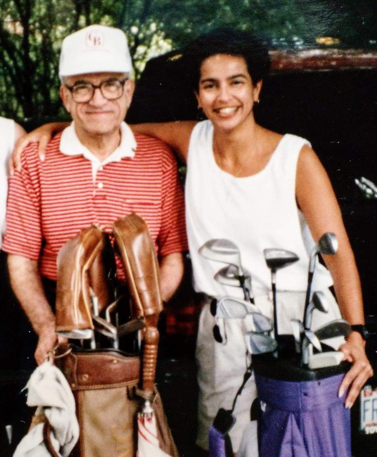 Catherine El-Khouri and her father.