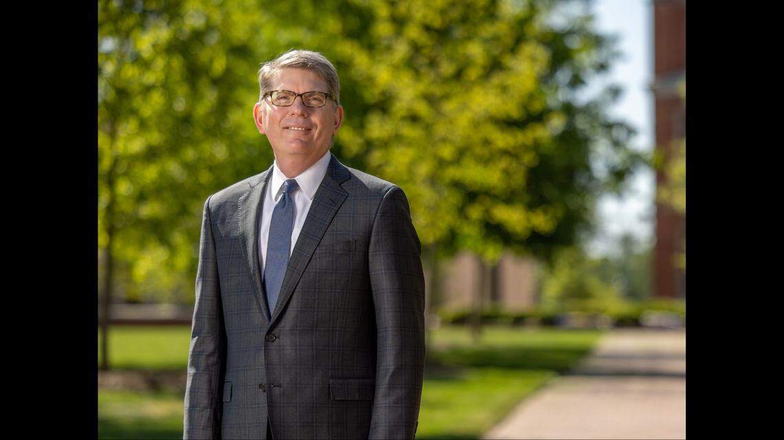 Douglas Hicks was named the 19th president of Davidson College on Friday, April 28, 2022, marking a homecoming for the religious scholar and dean of Oxford College of Emory University east of Atlanta.