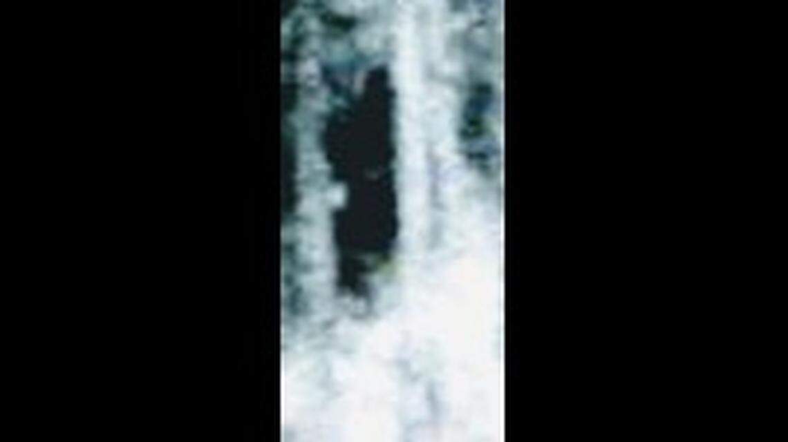 An enhanced version of the photo taken at Lake James Saturday.