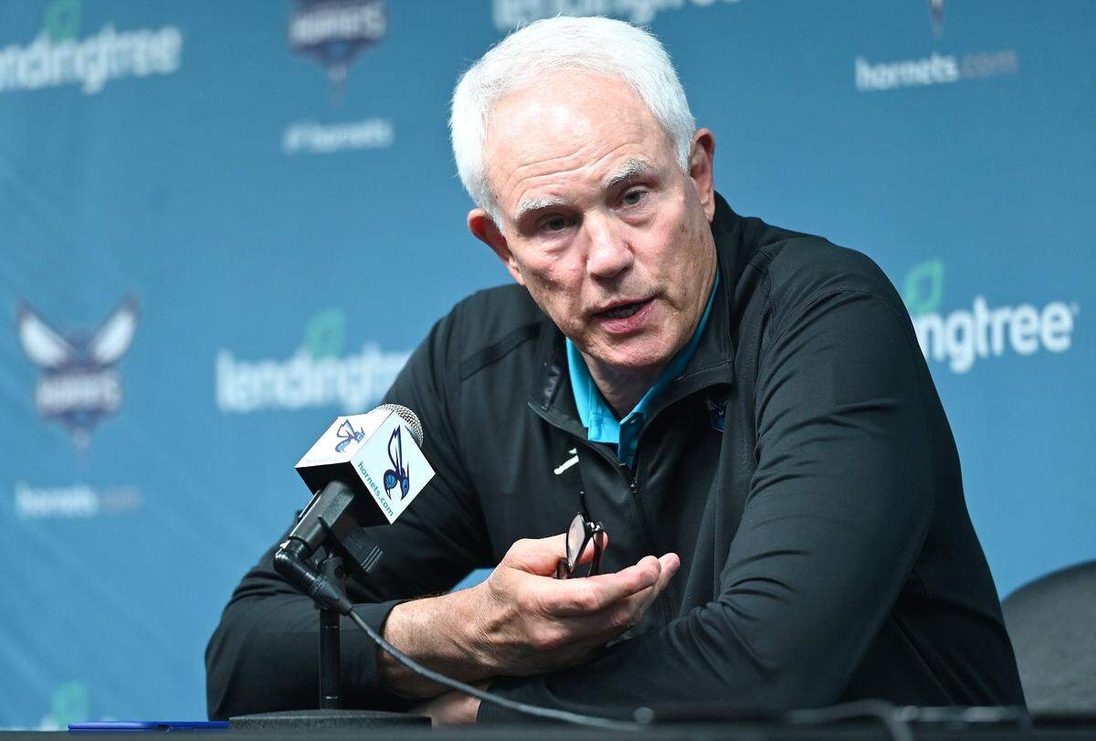 Charlotte Hornets general manager Mitch Kupchak. (Jeff Siner / Charlotte Observer)