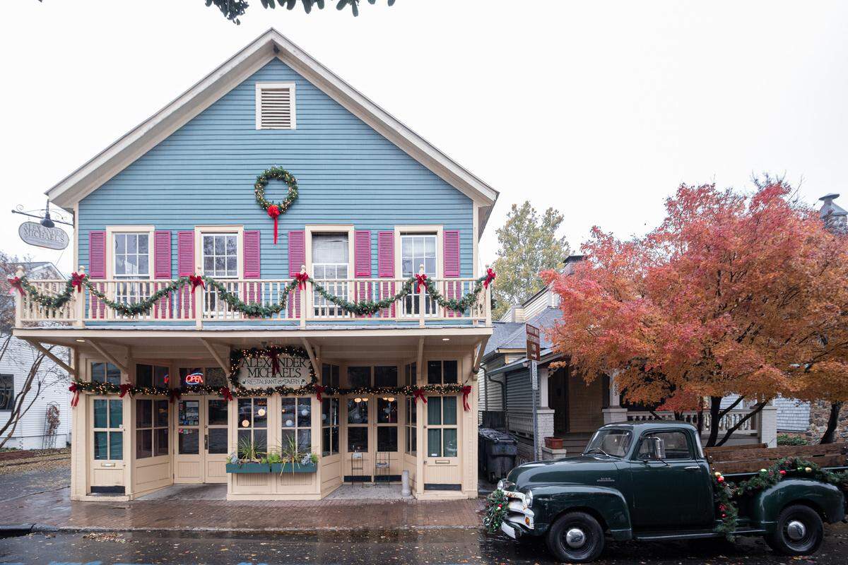 Dine at one of twelve Charlotte restaurants that opened in the 1980s, such as Alexander Michael’s in uptown’s Fourth Ward.