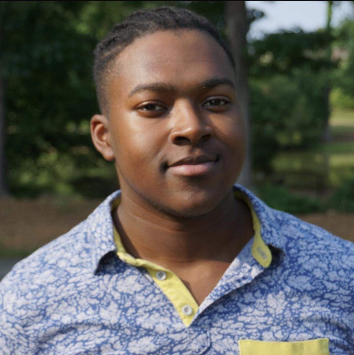 Dylan Ireland, a senior from High Point, is majoring in theater arts at UNCC. He plays Julius Caesar and Cinna the Poet in an upcoming production that professor Andrew Hartley directed.