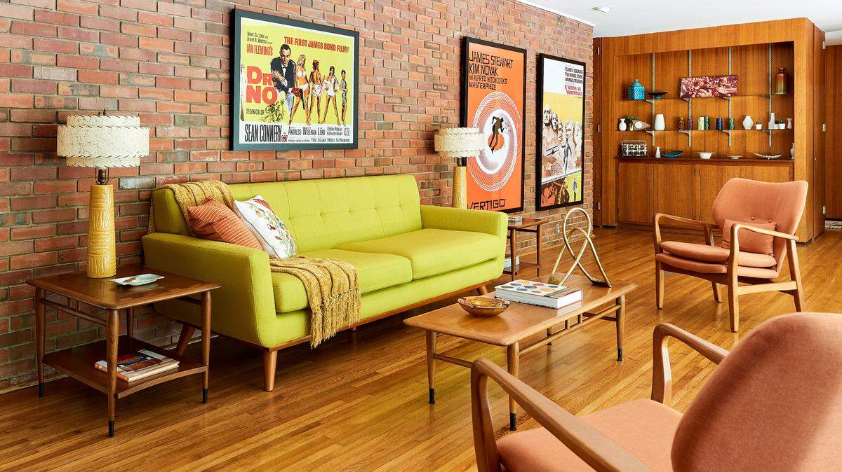 The Cohen-Fumero House on Cedarwood Lane was built in 1961. Architect Murray Whisnant designed the house for artists Herb Cohen and Jose Fumero. It has been recently restored and includes period furniture and movie posters from the era.