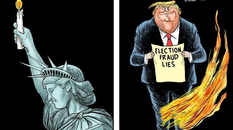 Kevin Siers cartoon: January 6 Vigils