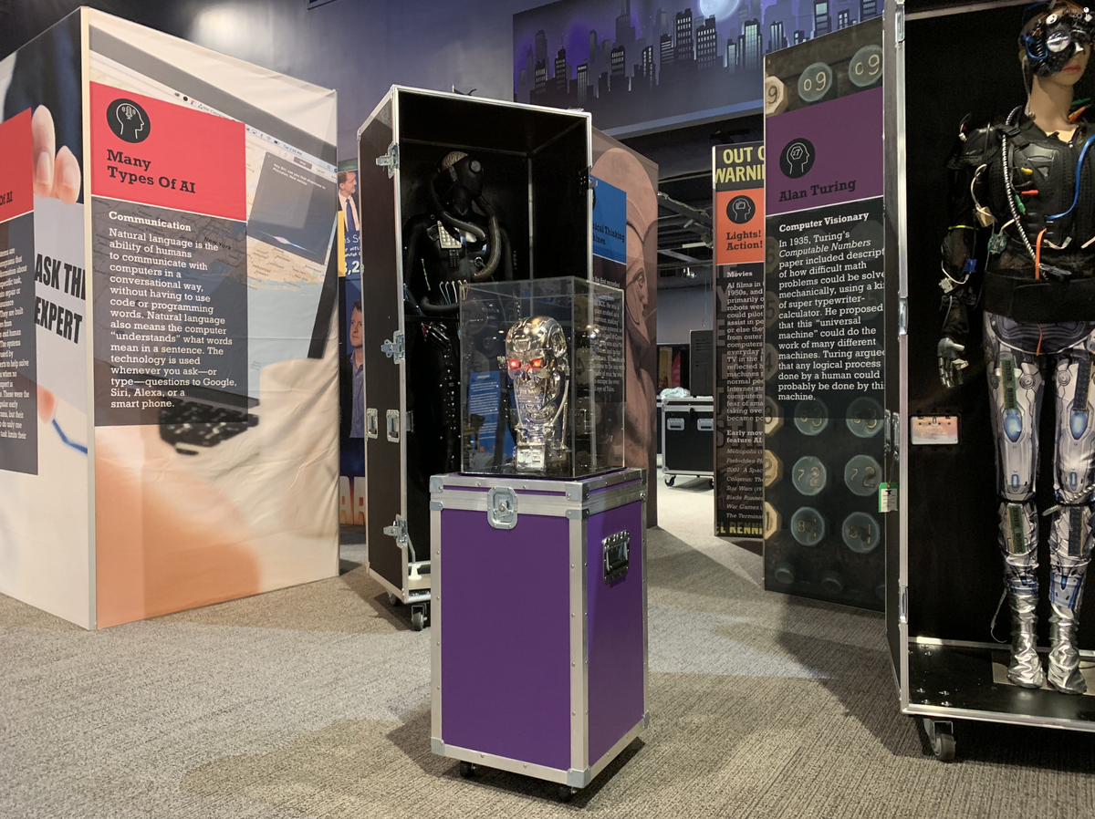 The artificial intelligence exhibition at Discovery Place examines the relationship between human and machine.