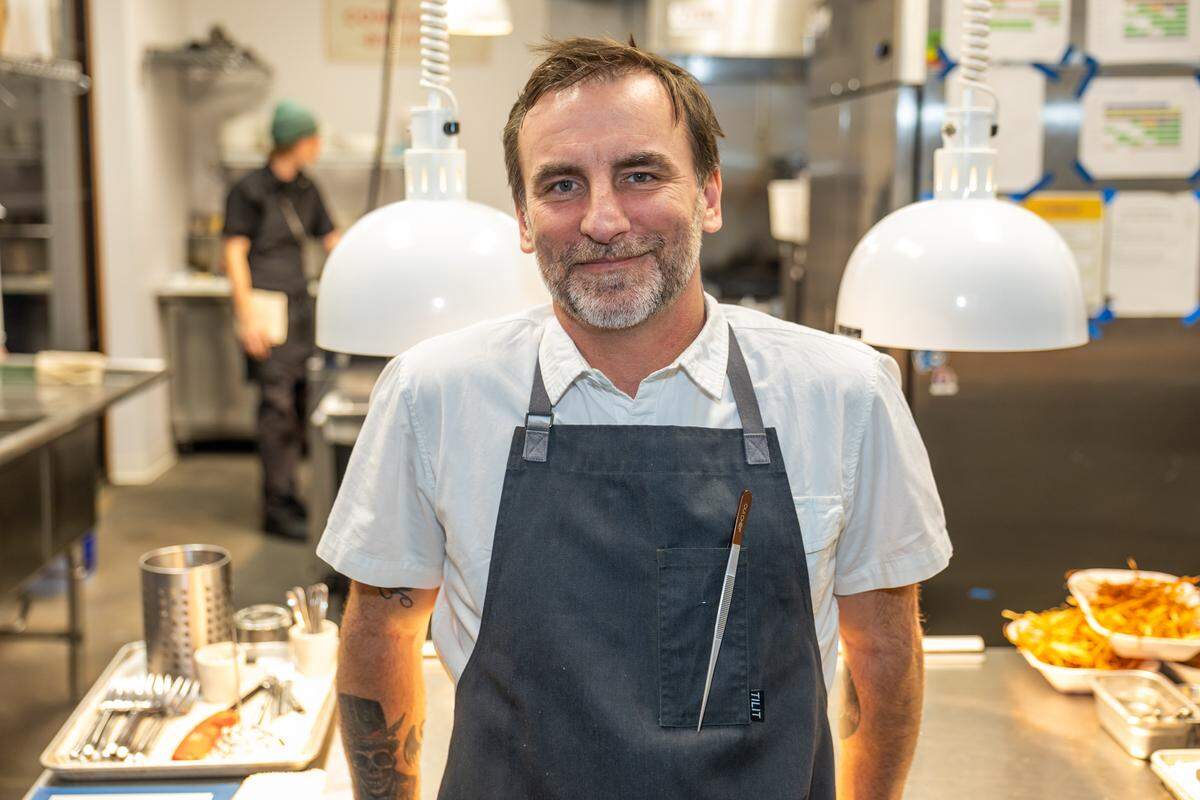 Chef Sam Diminich grew up working in his family’s Italian restaurant in Myrtle Beach. He’s shown here at Restaurant Constance.
