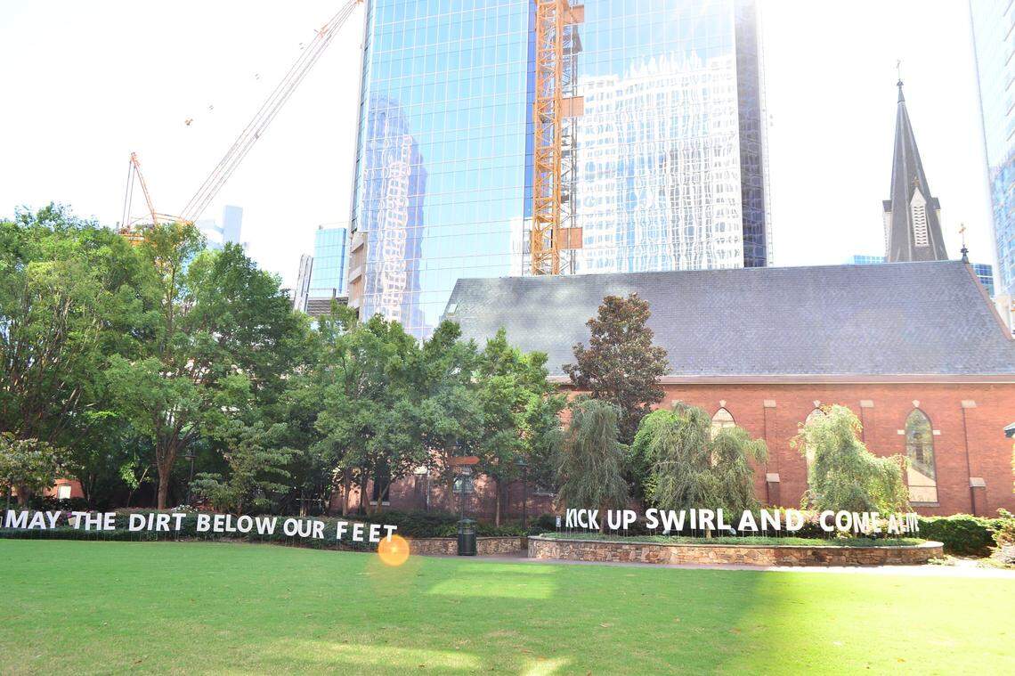 Of Earth and Sky is part of the Charlotte International Arts Festival. The poetry trail turns locally written poems into public art.