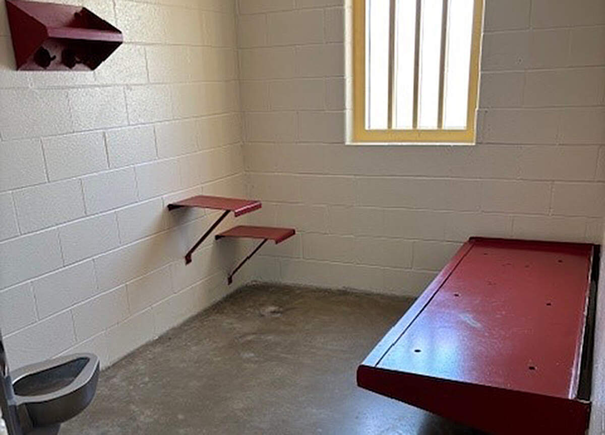 A solitary confinement cell at Pamlico Correctional Institution in Eastern North Carolina.