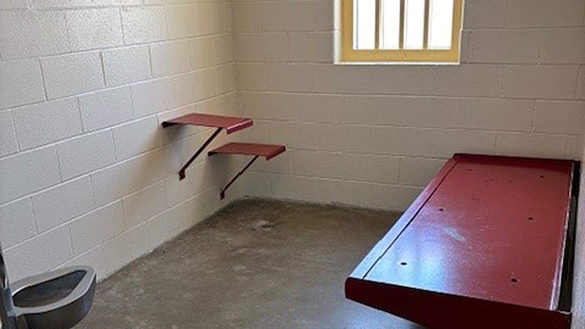 A solitary confinement cell at Pamlico Correctional Institution in eastern North Carolina.