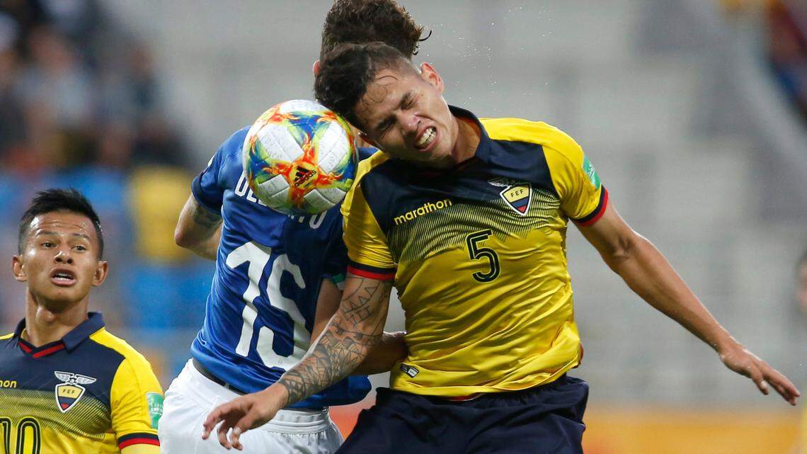 Ecuador’s Jordy Alcivar (5) will join Charlotte FC as part of its inaugural MLS roster.