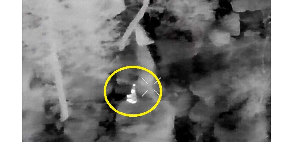 A Gaston County Police Department drone spots a hiker lost on Monday night in rugged terrain on Crowders Mountain.