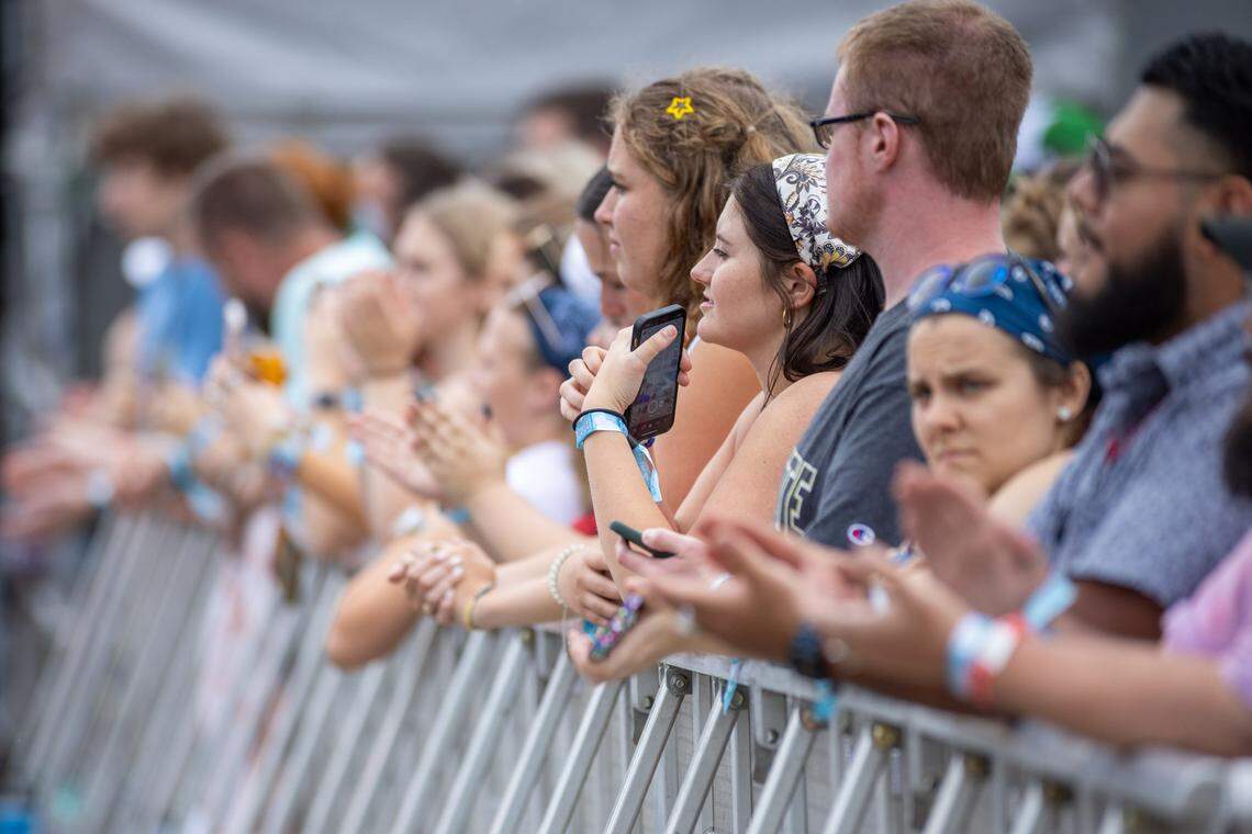 Fans at the Lovin’ Life Music Fest in Charlotte on May 3, 2024.