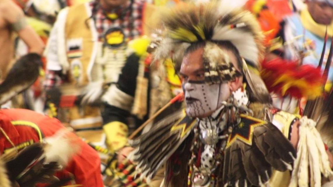 Dancers perform at the annual Lumbee spring pow-wow in Lumberton.